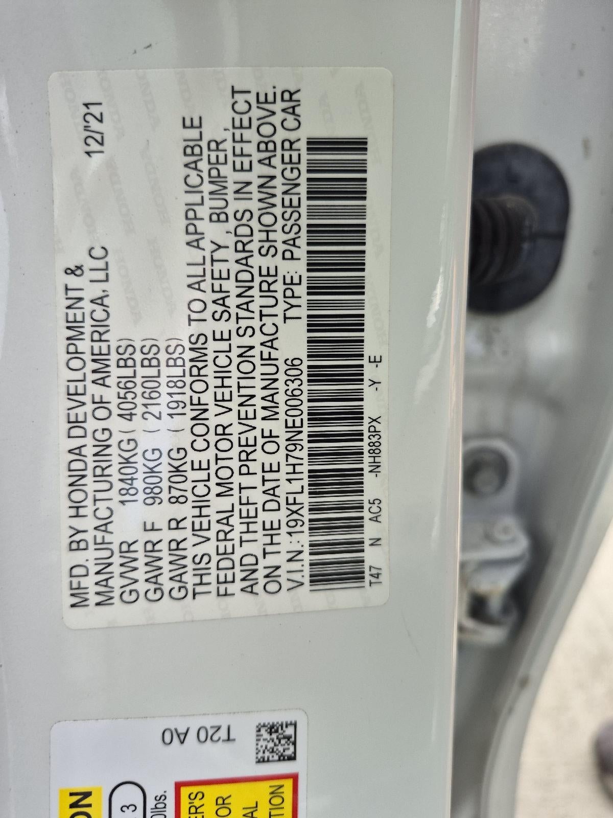 2022 Honda Civic EX-L