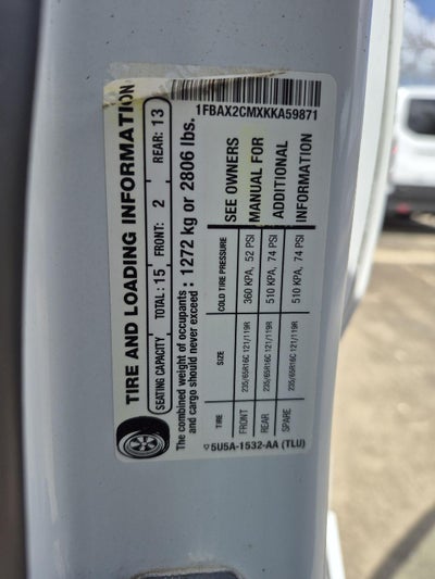 2019 Ford Transit Passenger Wagon XL