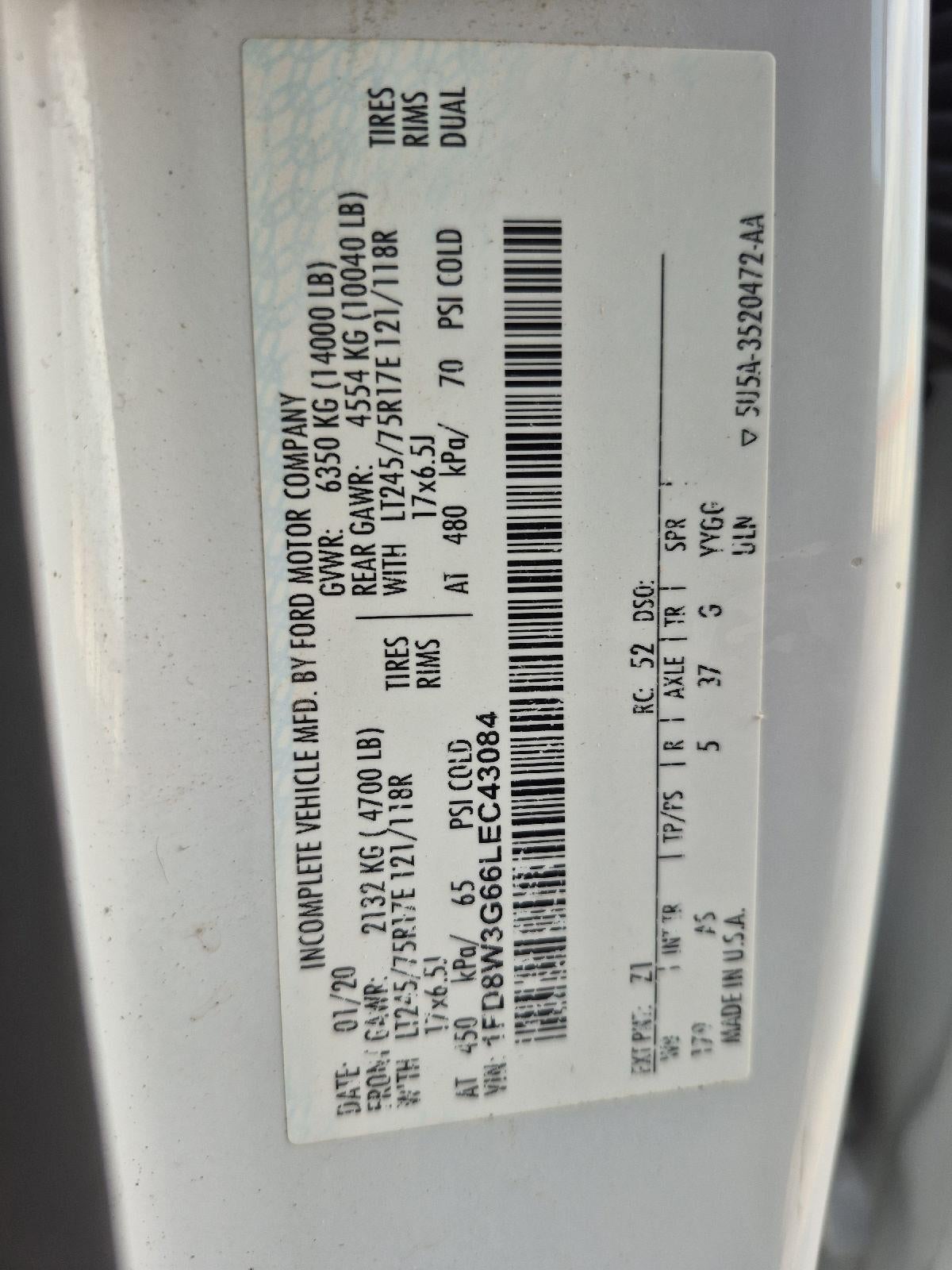 2020 Ford Super Duty F-350 DRW XL