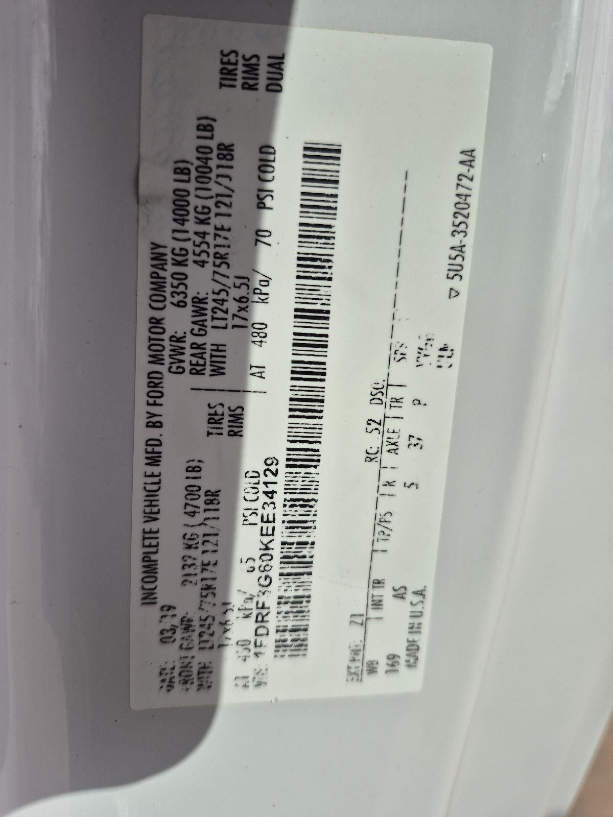 2019 Ford Super Duty F-350 DRW XL