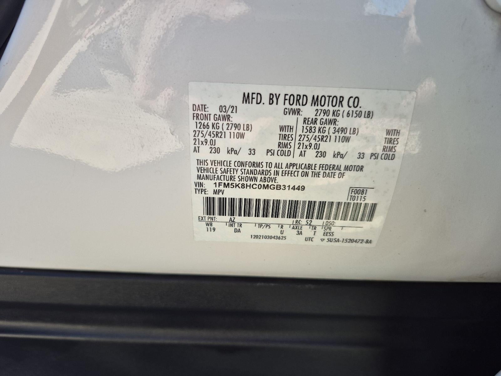 2021 Ford Explorer Platinum