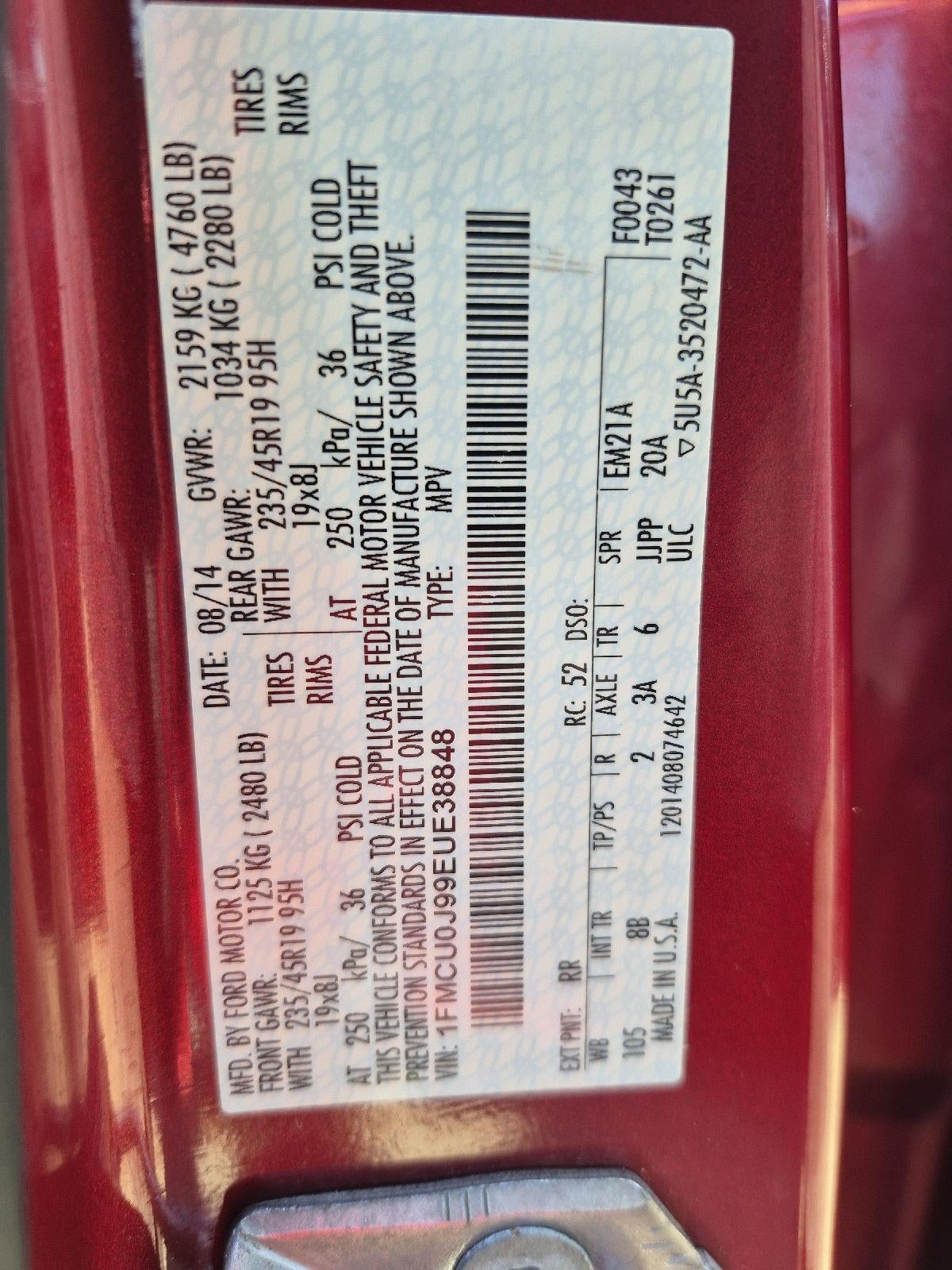 2014 Ford Escape Titanium