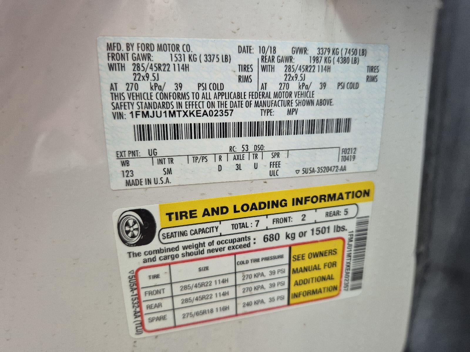 2019 Ford Expedition Platinum