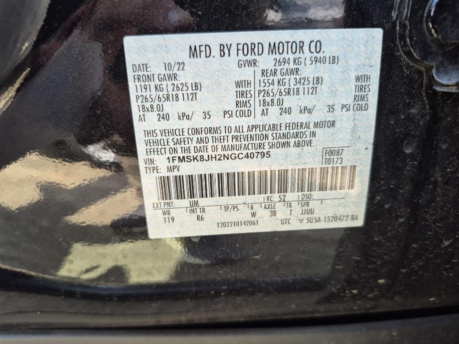 2022 Ford Explorer Timberline