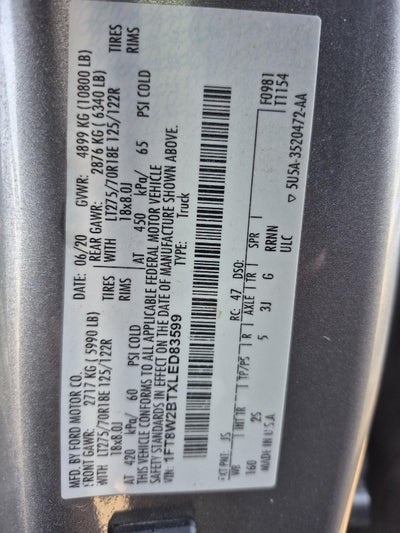 2020 Ford Super Duty F-250 XLT