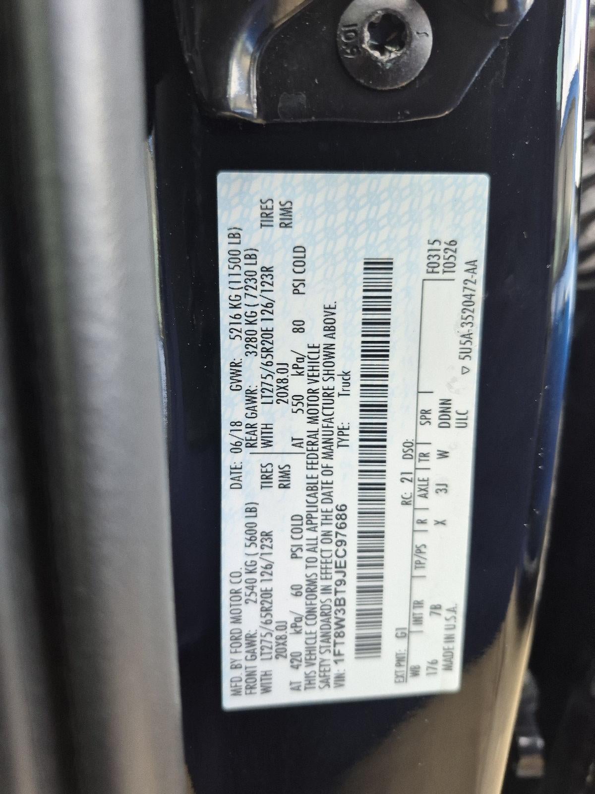 2018 Ford Super Duty F-350 Platinum