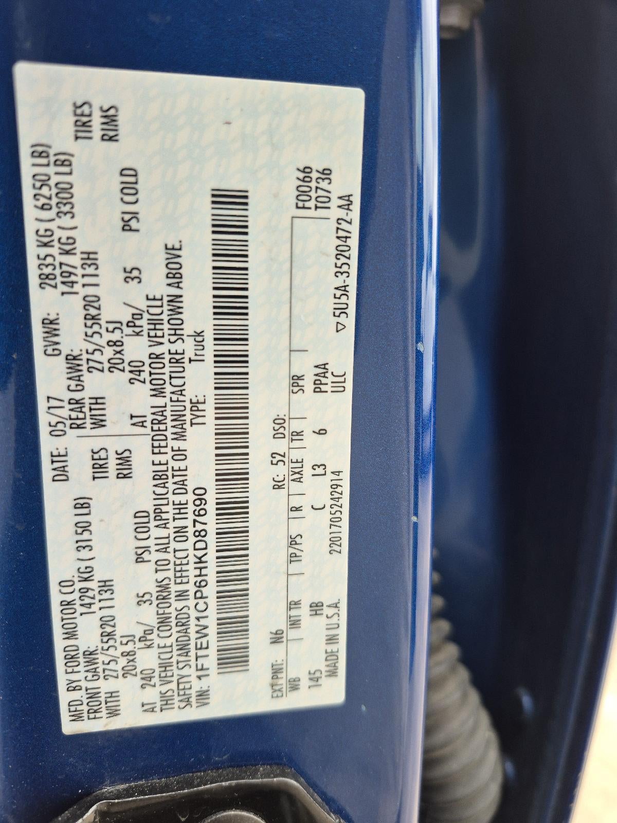 2017 Ford F-150 Lariat