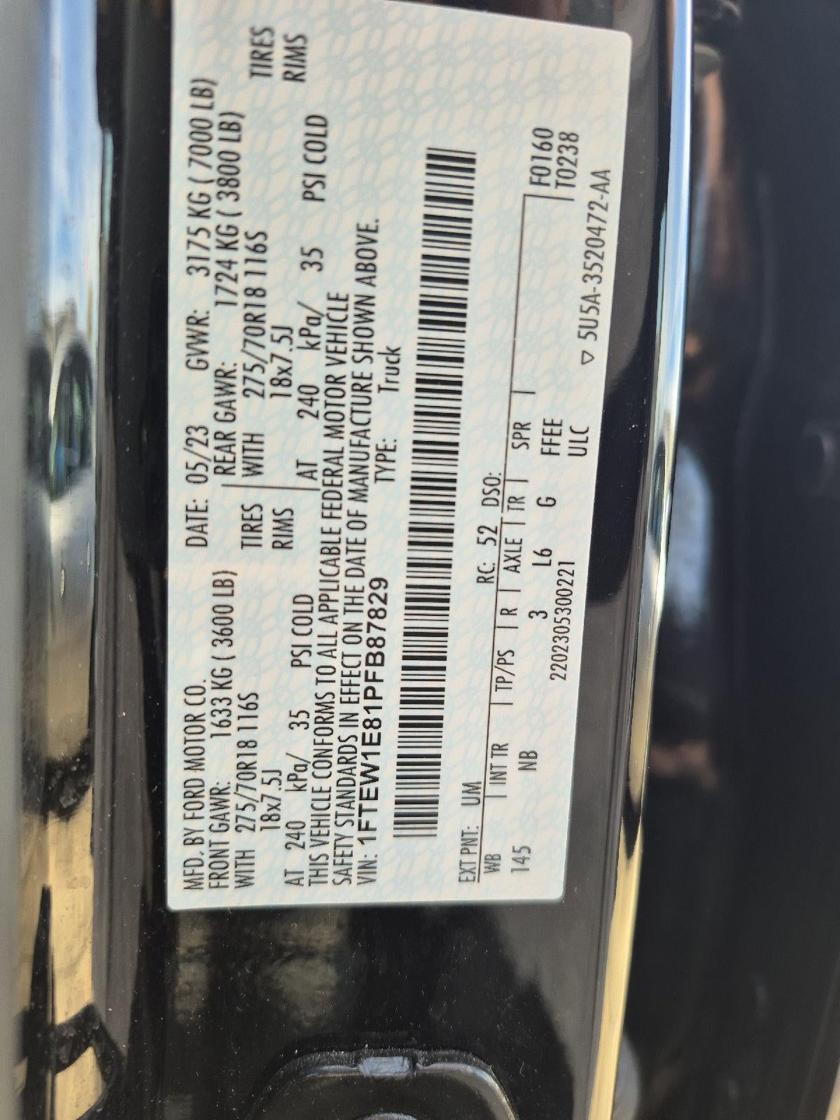 2023 Ford F-150 Tremor