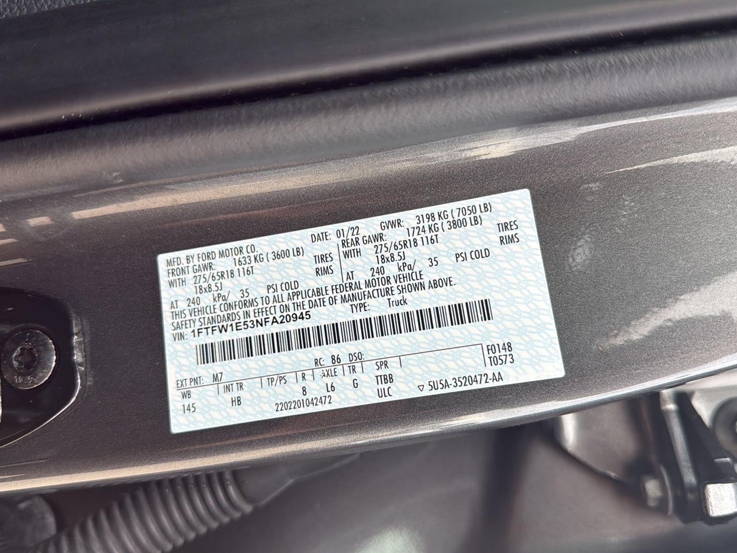 2022 Ford F-150 LARIAT