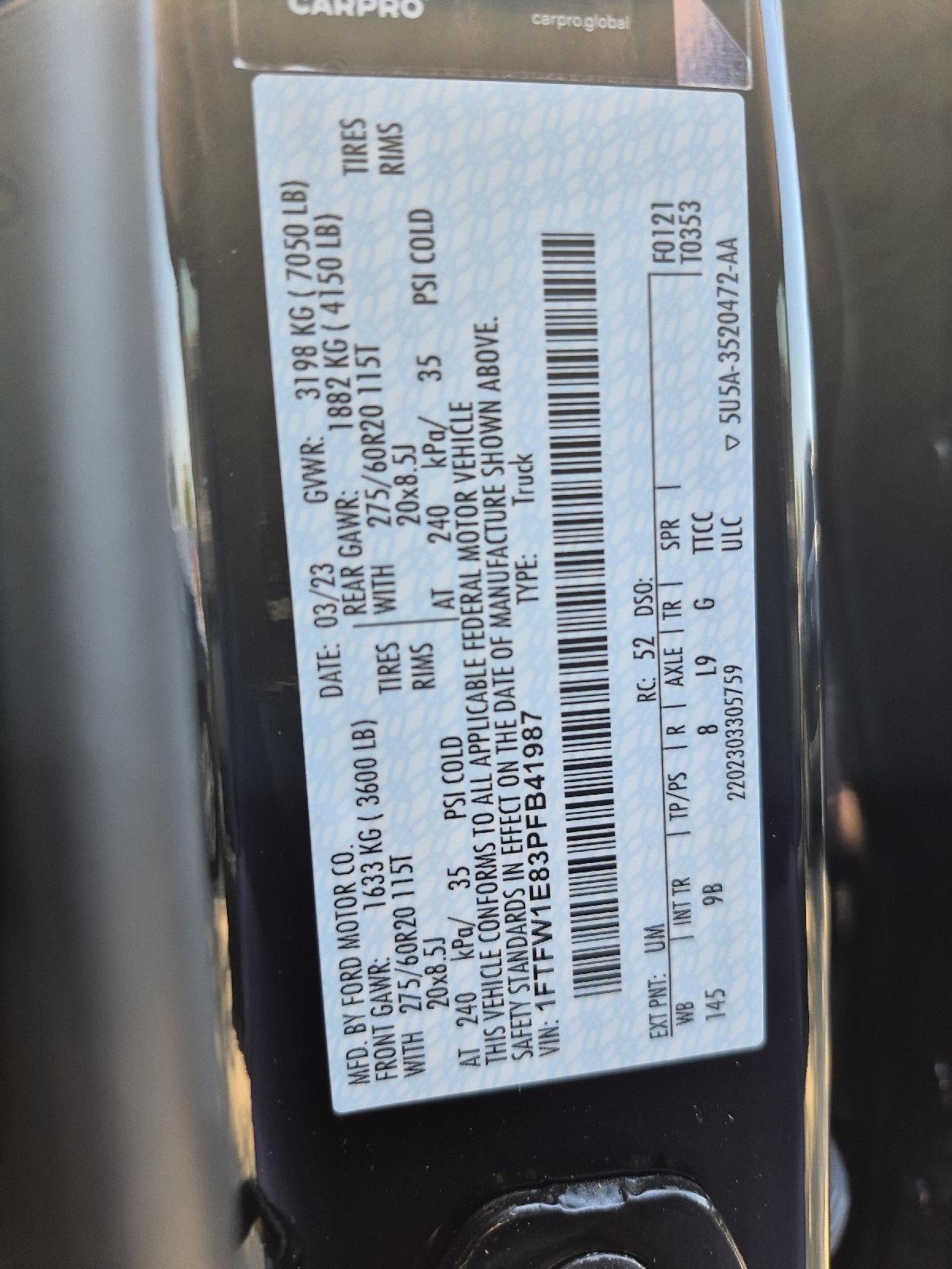 2023 Ford F-150 Platinum