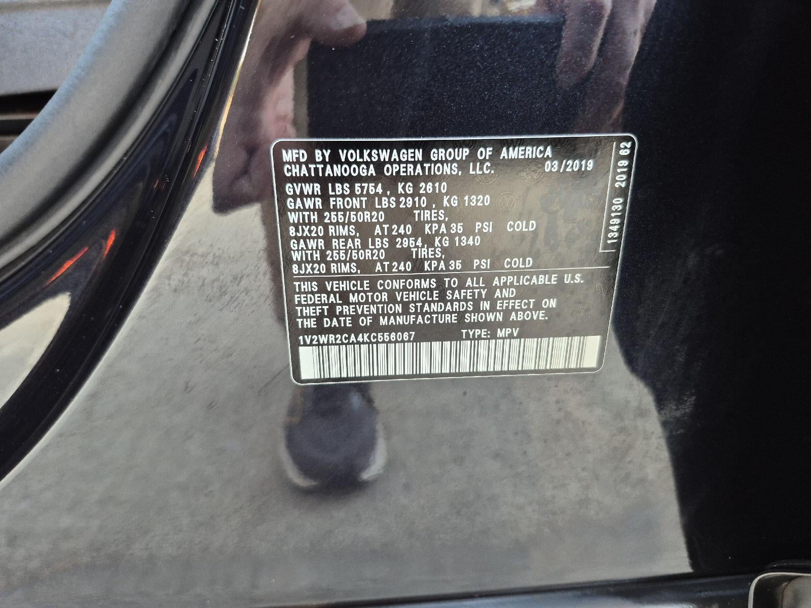 2019 Volkswagen Atlas 3.6L V6 SE w/Technology