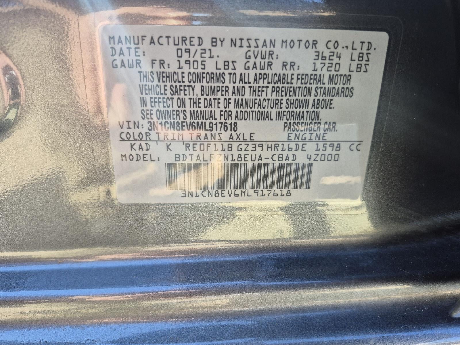 2021 Nissan Versa SV