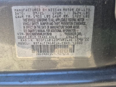 2021 Nissan Versa SV