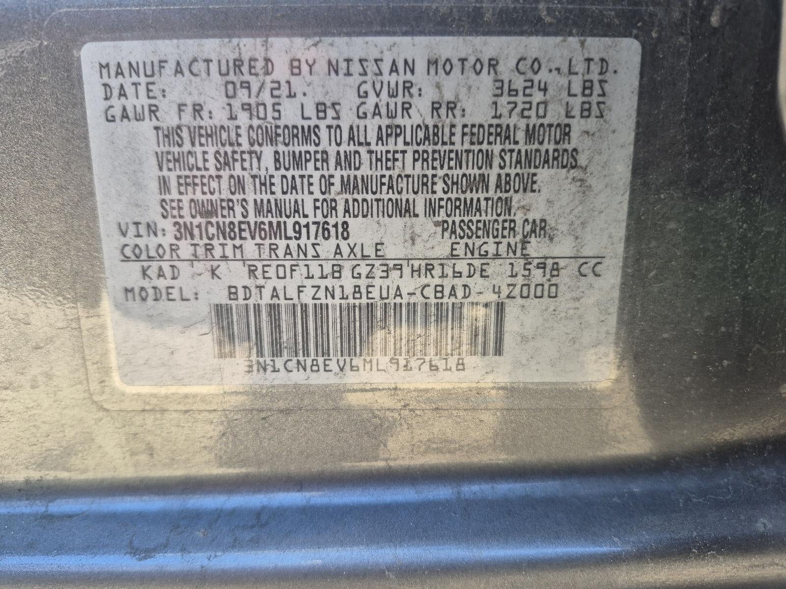 2021 Nissan Versa SV