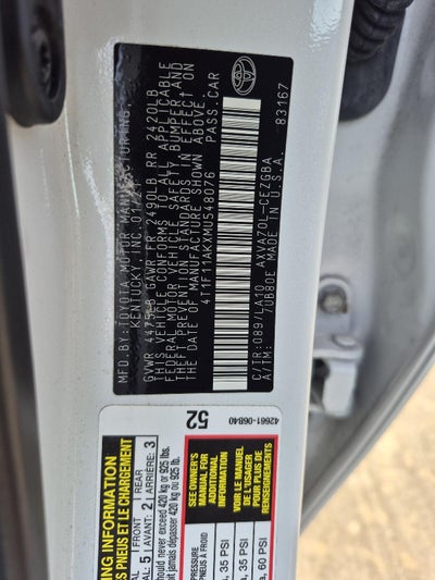 2021 Toyota Camry XLE