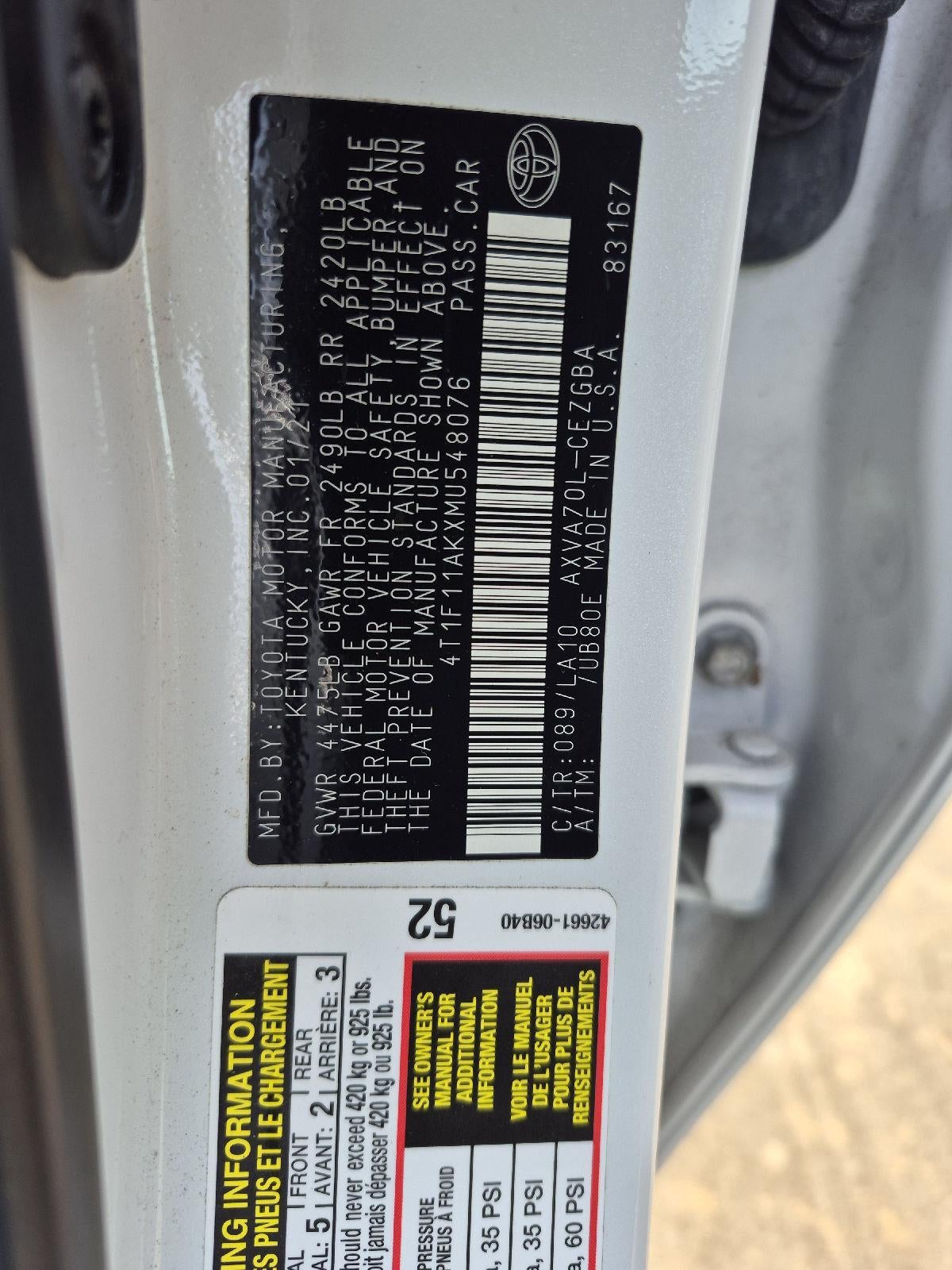 2021 Toyota Camry XLE