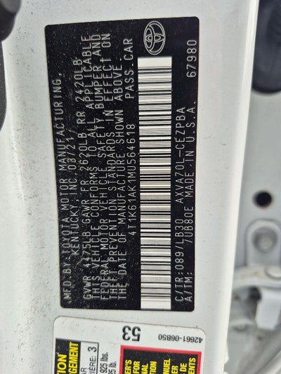 2021 Toyota Camry XSE