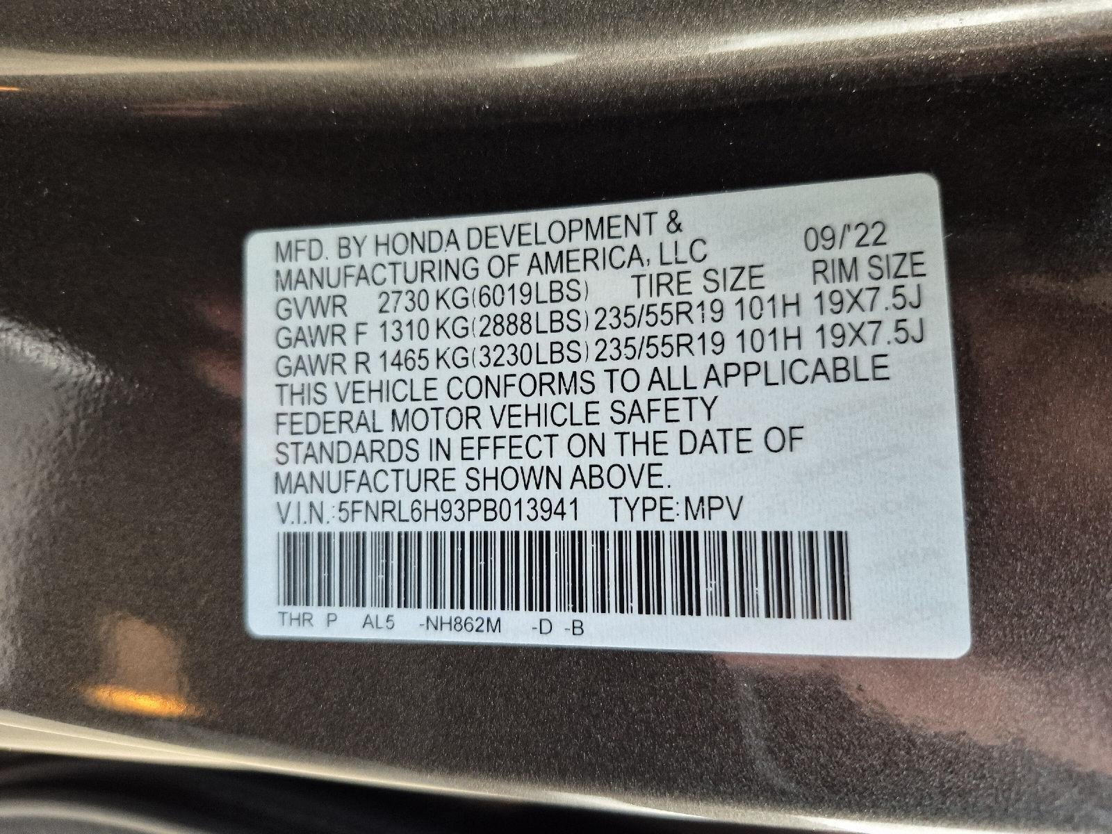 2023 Honda Odyssey Elite