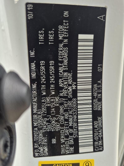 2019 Toyota Highlander Limited