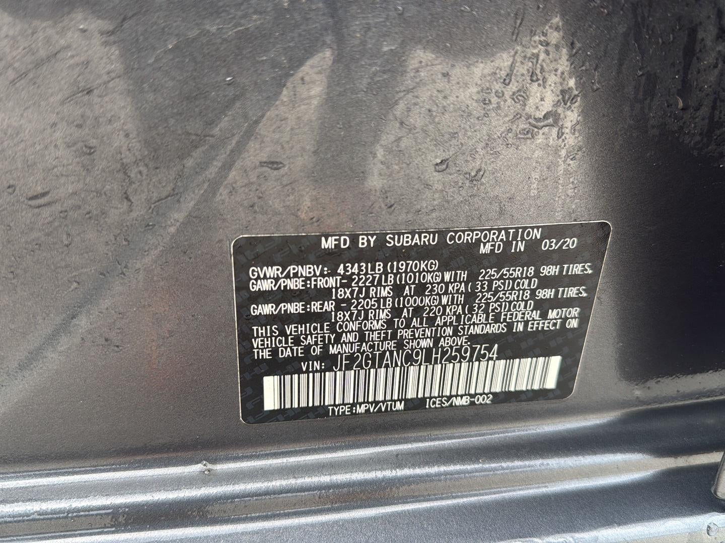 2020 Subaru Crosstrek Limited