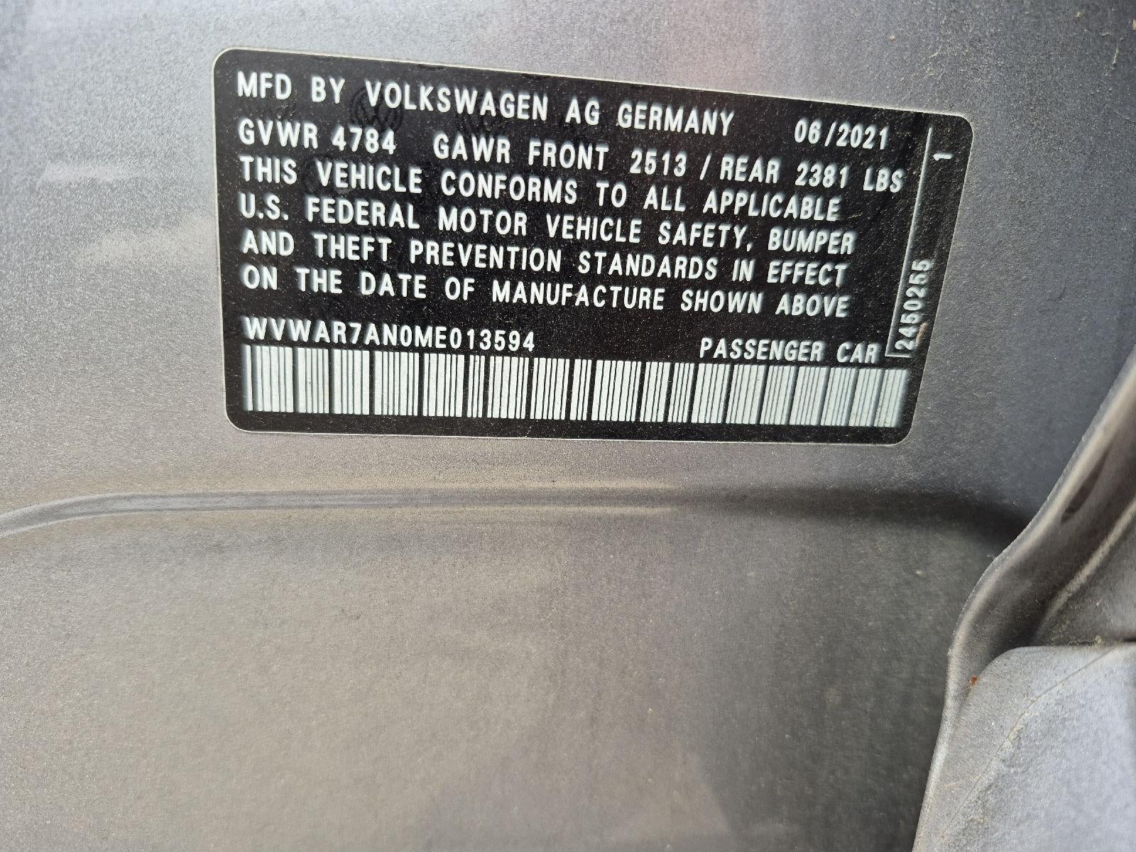 2021 Volkswagen Arteon SE