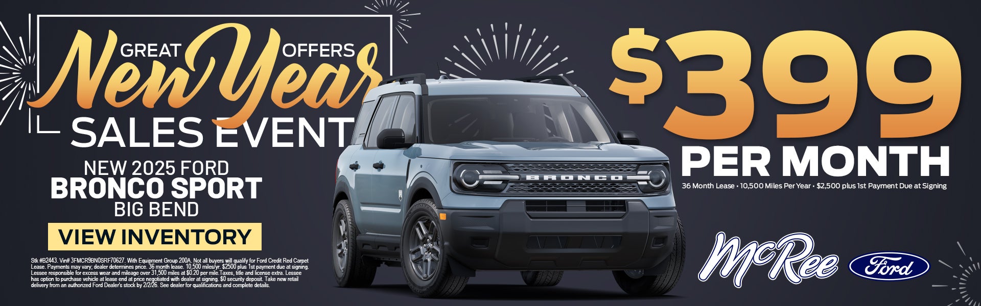 1.26 Bronco Sport Big Bend Lease