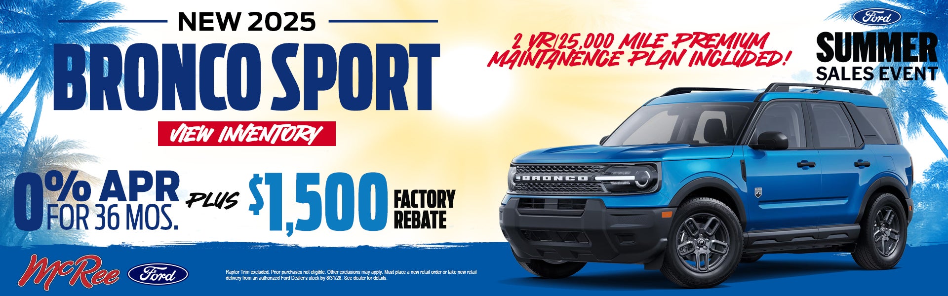 Summer Event Bronco Sport