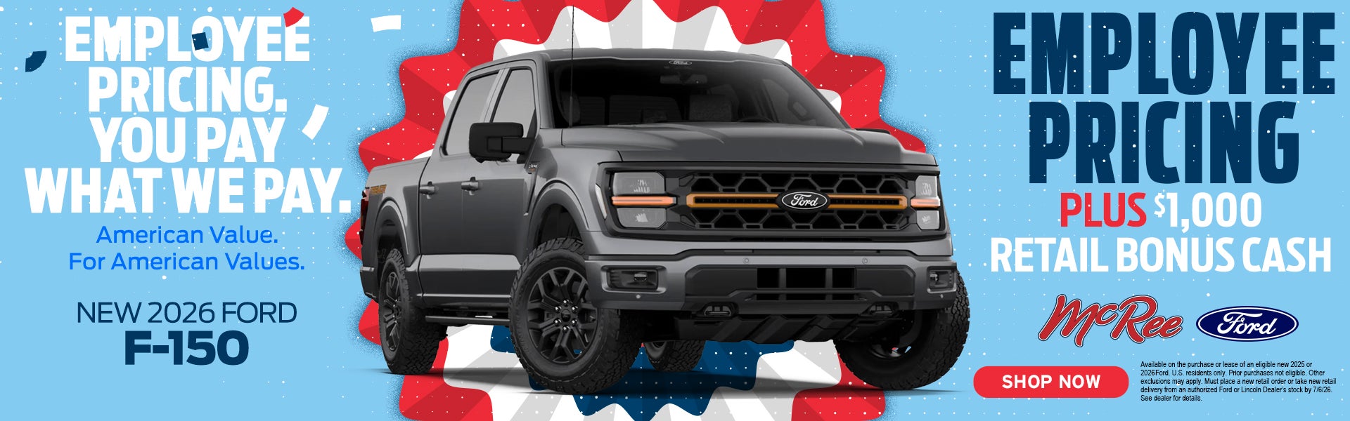 2026 F150 Employee pricing