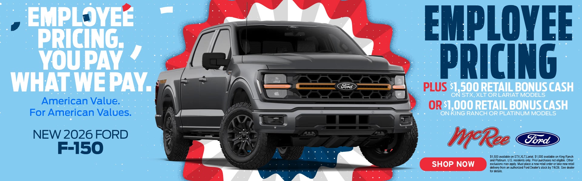 2026 F150 Employee pricing