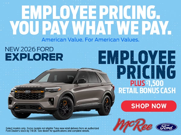 2026 Explorer Employee Pricing